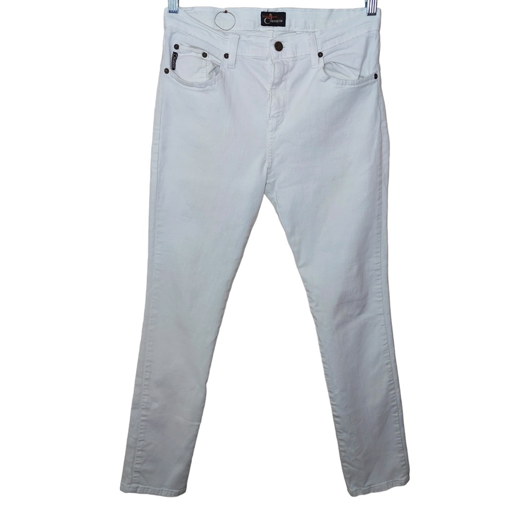 Cimarron Jeans Size 13 White Cotton Blend Denim Skinny High Rise Jeans